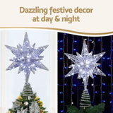 Christmas Decorations: Jingle Jollys 3D Christmas Tree Topper Star LED Decorations Xmas Party Timer