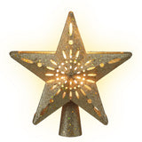 Christmas Decorations: Jingle Jollys Christmas Tree Topper Star Snowflake Projector Party Glitter Gold
