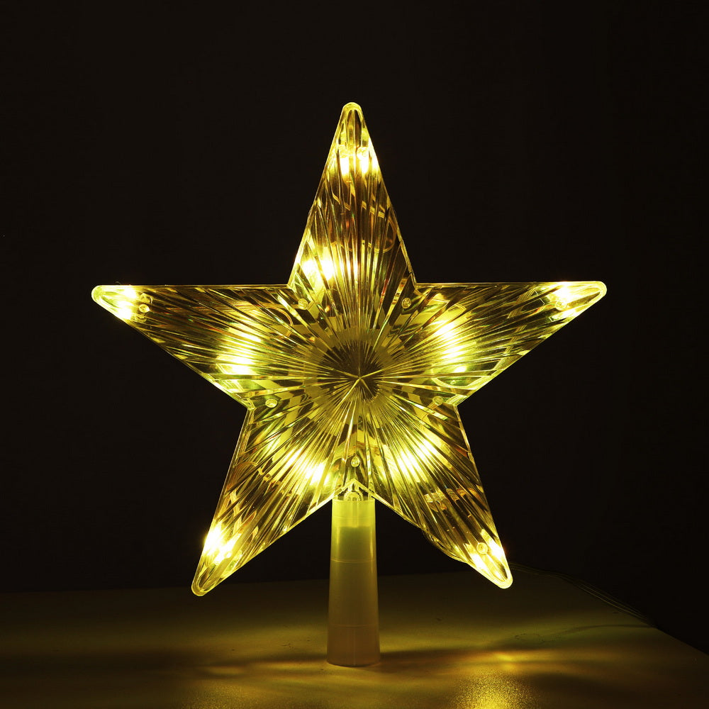 Jingle Jollys Christmas Tree Topper Star RGB LED Xmas Decor