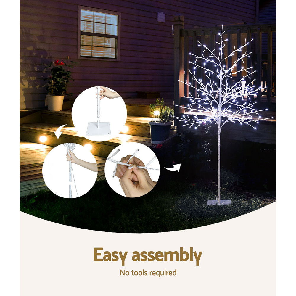 Outdoor Decorations & Lights: 1.5M Christmas Tree 304 LED Solar Jingle Jollys