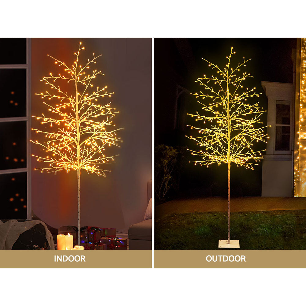Outdoor Decorations & Lights: 2.1M Christmas Tree 480 LED Solar Jingle Jollys