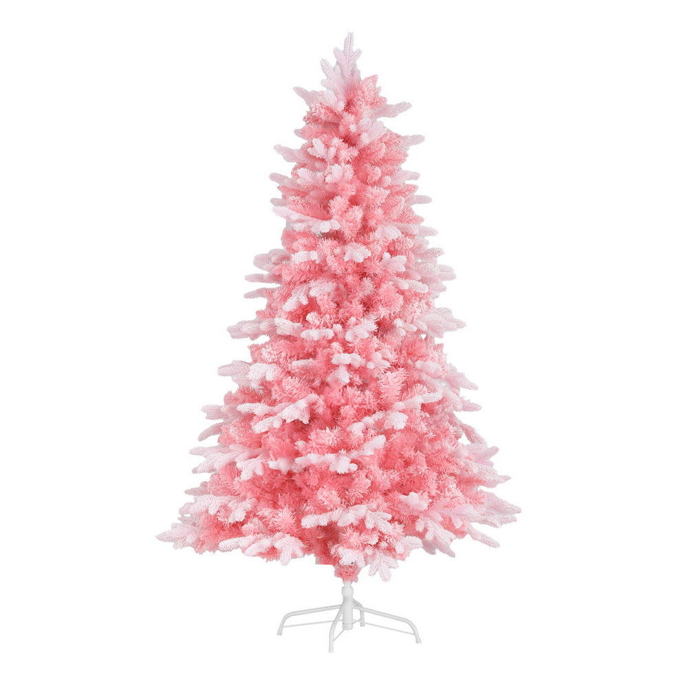 Christmas Trees: Jingle Jollys Christmas Tree 1.8m Pink Xmas Tree Snowy Party Decor 810 Tips