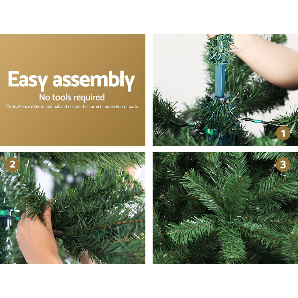 Christmas Trees: Jingle Jollys Christmas Tree 2.1m Green Xmas Tree Decorations 905 Tips