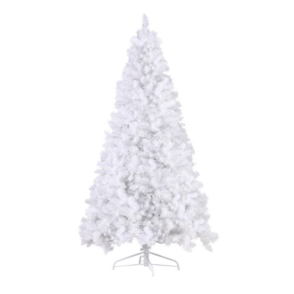 Christmas Trees: Jingle Jollys Christmas Tree 2.1m 500 LED Xmas Tree Decorations White 1260 Tips