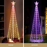 1.8M Christmas Tree 265 LED RGB Fairy Lights Jingle Jollys