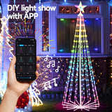 1.8M Christmas Tree 265 LED RGB Fairy Lights Jingle Jollys