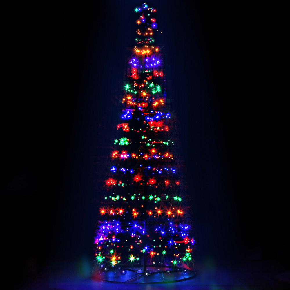 Outdoor Decorations & Lights: 3.6M Christmas Tree 400 LED Solar Jingle Jollys