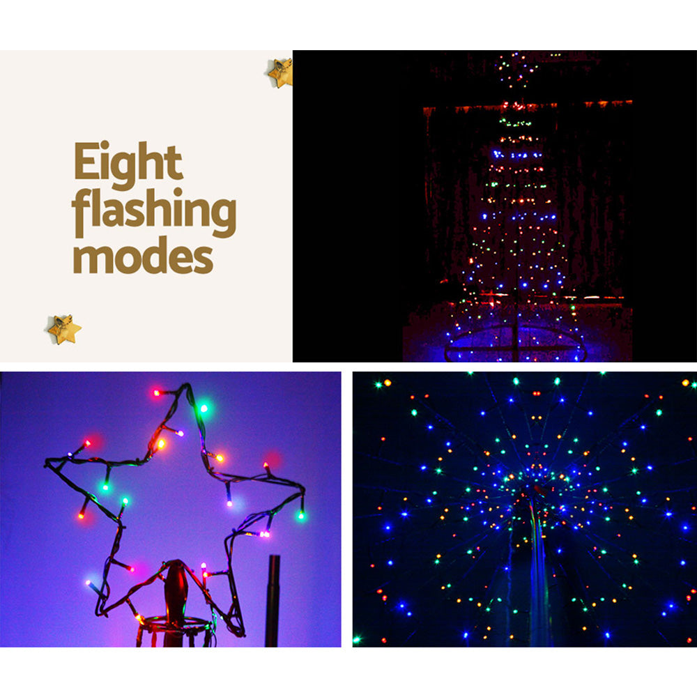 Outdoor Decorations & Lights: 3.6M Christmas Tree 400 LED Solar Jingle Jollys