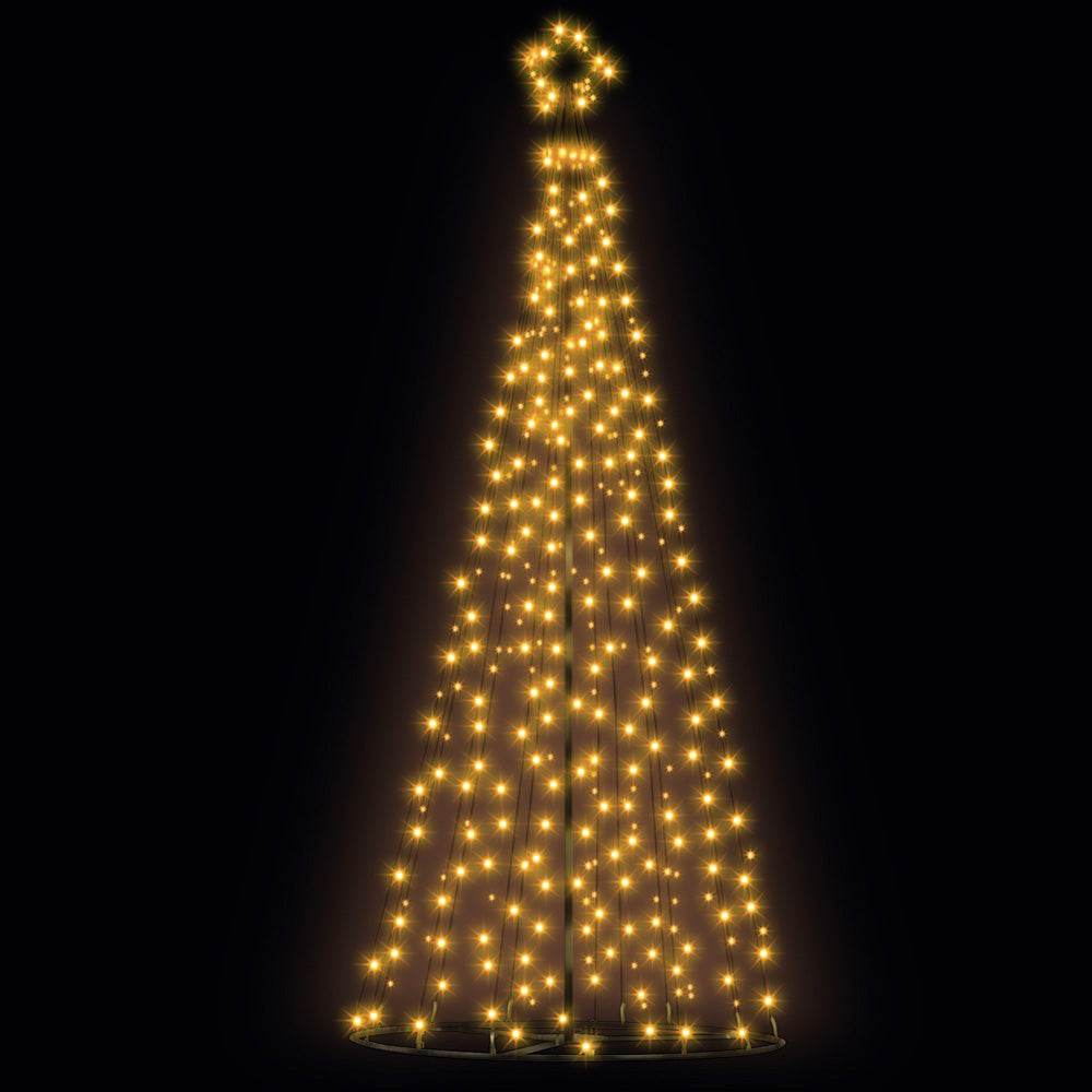 Outdoor Decorations & Lights: 3.6M Christmas Tree LED Solar Warm Jingle Jollys