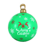 Christmas Decorations: Jingle Jollys Christmas Inflatable Ball Bauble 60cm Outdoor Decoration Green