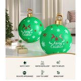 Christmas Decorations: Jingle Jollys Christmas Inflatable Ball Bauble 60cm Outdoor Decoration Green
