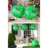 Christmas Decorations: Jingle Jollys Christmas Inflatable Ball Bauble 60cm Outdoor Decoration Green