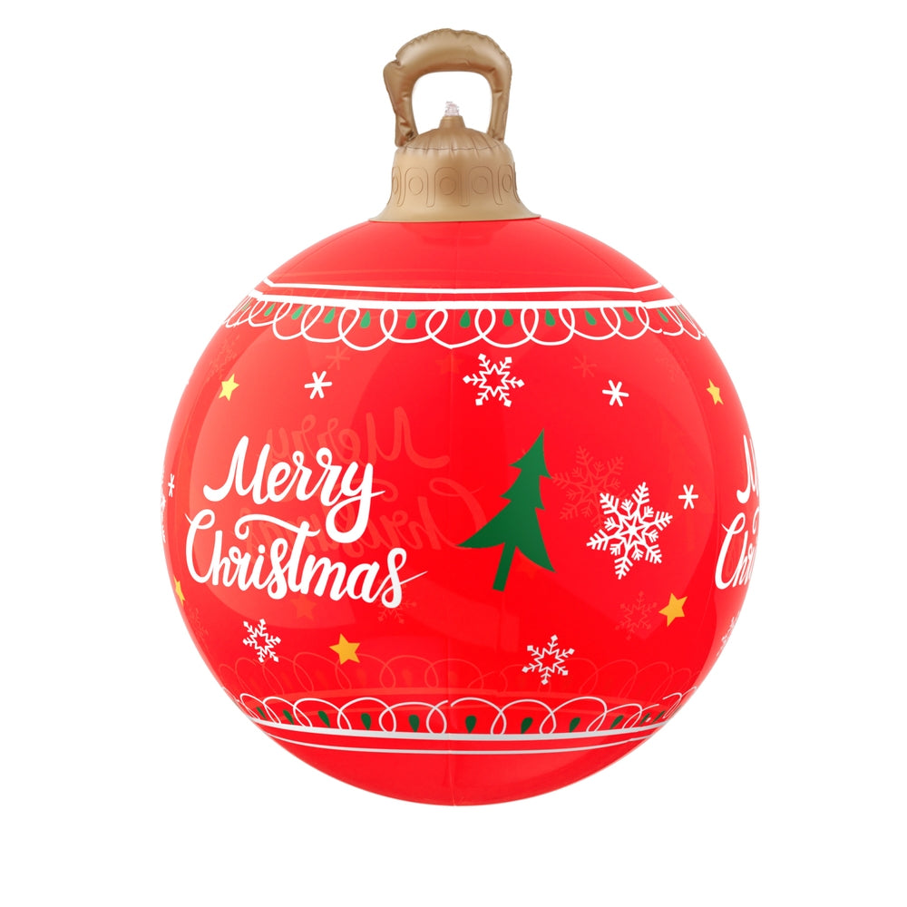 Christmas Decorations: Jingle Jollys Christmas Inflatable Ball 60cm Led Illuminated Xmas Decoration Red