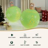 Jingle Jollys Christmas Inflatable Ball 60cm Led Illuminated Xmas Decoration