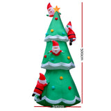 Christmas Decorations: Jingle Jollys Christmas Inflatable Santa Tree 5M Illuminated Decorations
