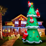 Christmas Decorations: Jingle Jollys Christmas Inflatable Santa Tree 5M Illuminated Decorations