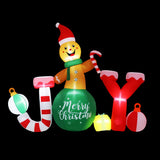 Christmas Decorations: Jingle Jollys Christmas Inflatable Gingerman Joy 3M Long Outdoor Decorations Illuminated
