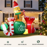 Christmas Decorations: Jingle Jollys Christmas Inflatable Gingerman Joy 3M Long Outdoor Decorations Illuminated