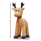 Christmas Decorations: Jingle Jollys Christmas Inflatable Reindeer 5M Illuminated Decorations