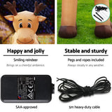 Christmas Decorations: Jingle Jollys Christmas Inflatable Reindeer 5M Illuminated Decorations