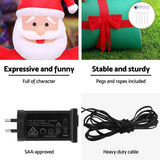 Christmas Clothing: Jingle Jollys Christmas Inflatable Santa in Ballon 2.8M Height LED Decorations Illuminated
