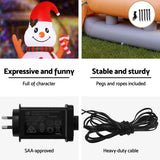 Christmas Decorations: Jingle Jollys Christmas Inflatable Snowman Dog 4.2M Tall Outdoor Decorations Illuminated