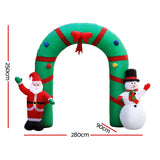Christmas Decorations: Jingle Jollys Christmas Inflatable Archwary 2.8M Illuminated Decorations