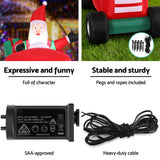 Christmas Clothing: Jingle Jollys Christmas Inflatable Santa Truck 2.6M Length LED Decorations Illuminated