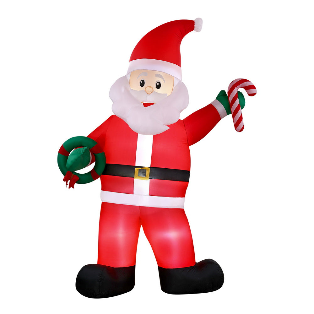 Costumes & Accessories: Jingle Jollys Christmas Inflatable Giant Santa 3.8M Height LED Illuminated Decorations