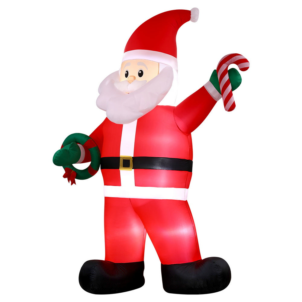 Costumes & Accessories: Jingle Jollys Christmas Inflatable Giant Santa 3.8M Height LED Illuminated Decorations