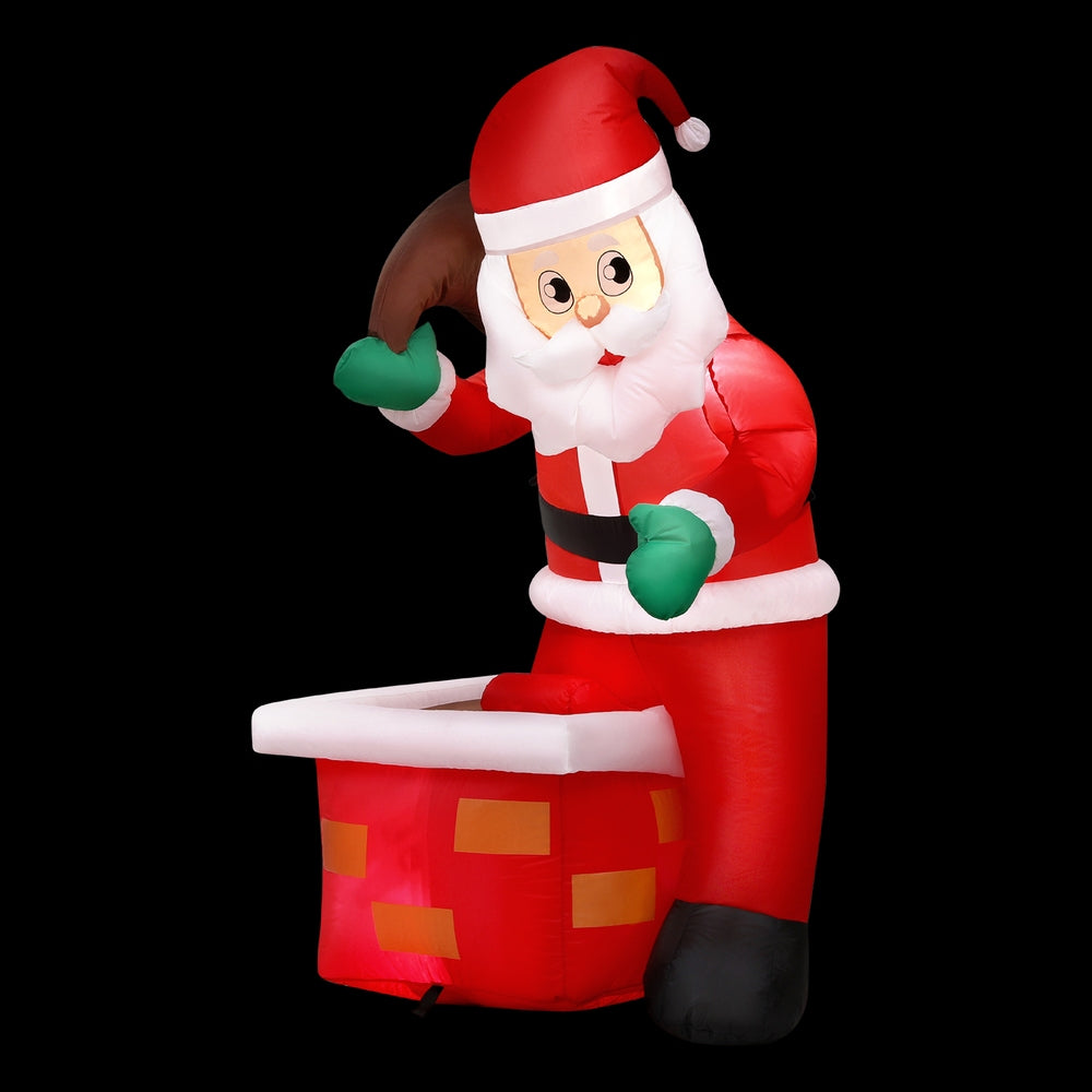 Christmas Decorations: Jingle Jollys Christmas Inflatable Santa Illuminated Decorations