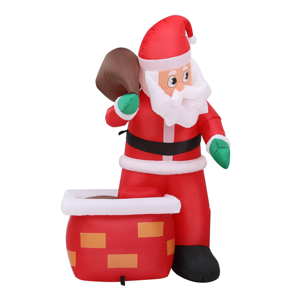 Christmas Decorations: Jingle Jollys Christmas Inflatable Santa Illuminated Decorations