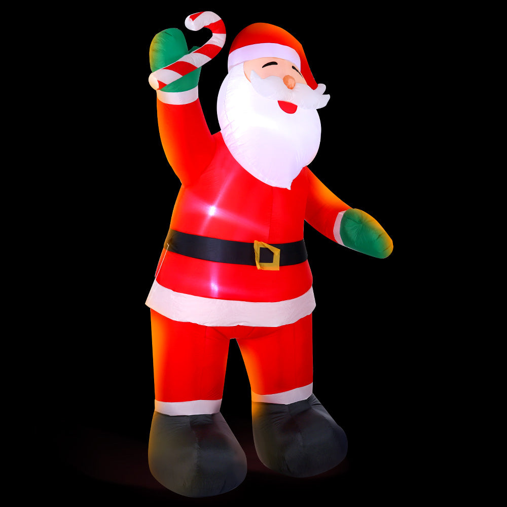 Christmas Decorations: Jingle Jollys Christmas Inflatable Santa 3M Illuminated Decorations