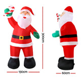 Christmas Decorations: Jingle Jollys Christmas Inflatable Santa 3M Illuminated Decorations