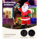 Christmas Decorations: Jingle Jollys Christmas Inflatable Santa 3M Illuminated Decorations