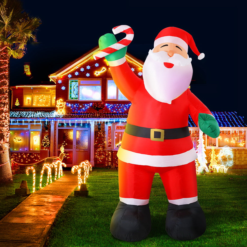 Christmas Decorations: Jingle Jollys Christmas Inflatable Santa 3M Illuminated Decorations