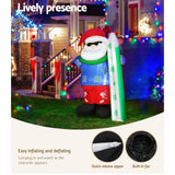 Christmas Decorations: Jingle Jollys Christmas Inflatable Santa 1.6M Illuminated Decorations