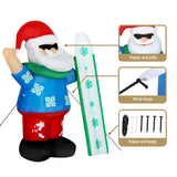 Christmas Decorations: Jingle Jollys Christmas Inflatable Santa 1.6M Illuminated Decorations