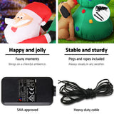 Christmas Decorations: Jingle Jollys Christmas Inflatable Santa Tree 1.8M Illuminated Decorations