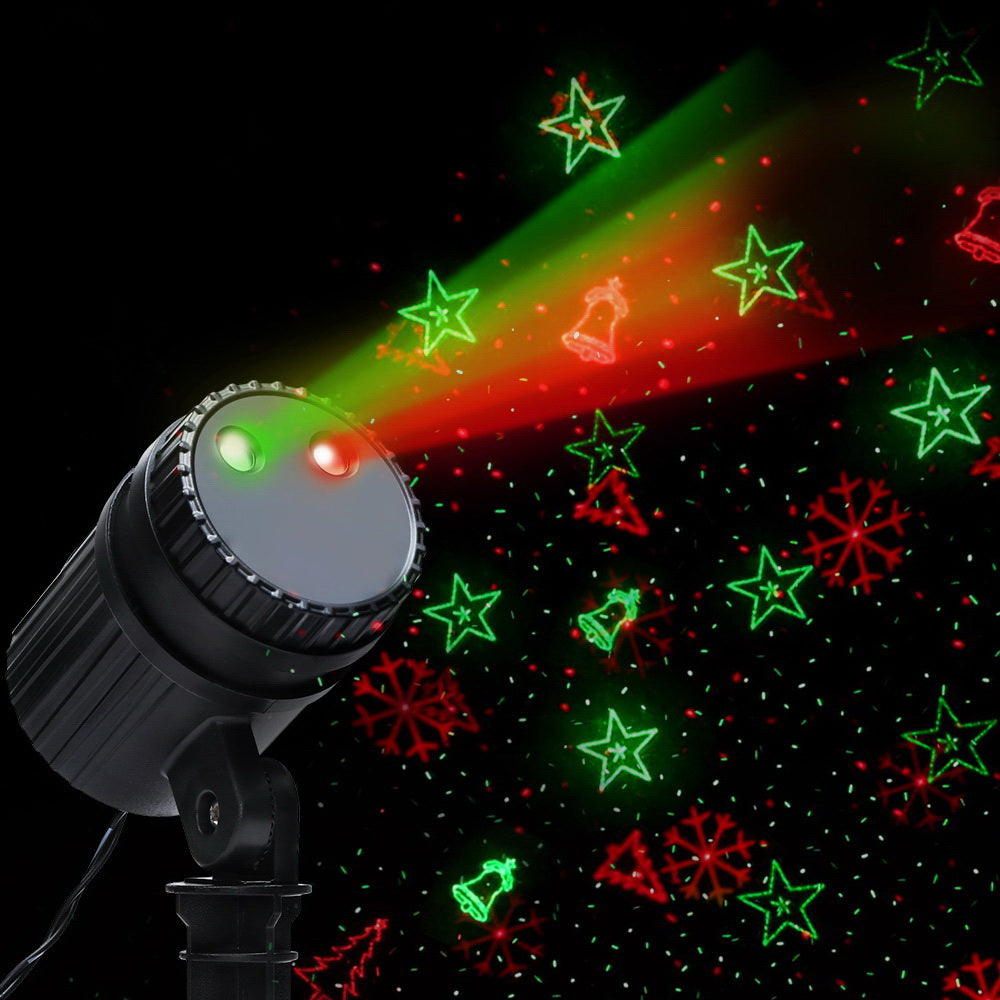 Outdoor Decorations & Lights: 1X Projector Light Christmas Lights Laser Outdoor Decorations Jingle Jollys