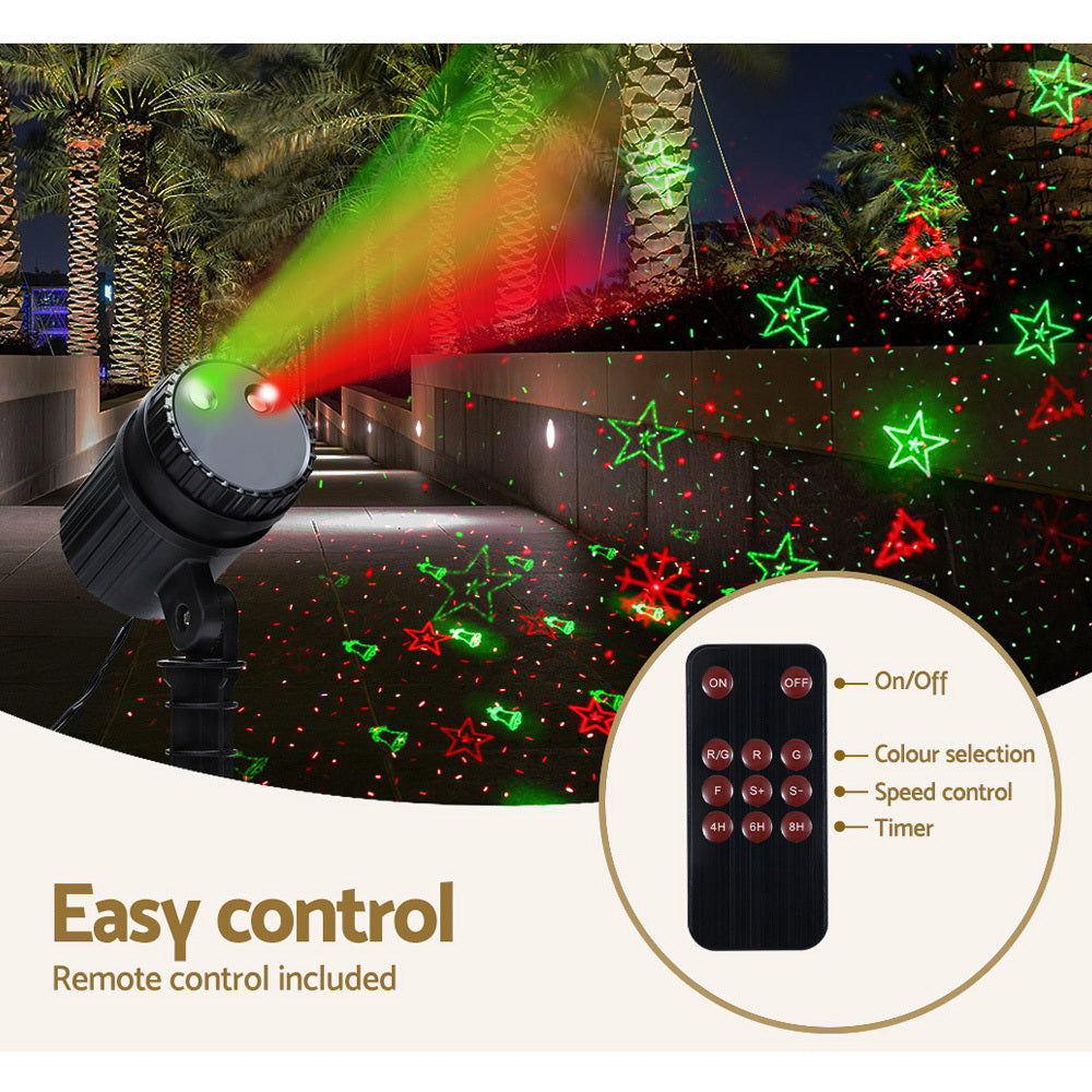 Outdoor Decorations & Lights: 1X Projector Light Christmas Lights Laser Outdoor Decorations Jingle Jollys