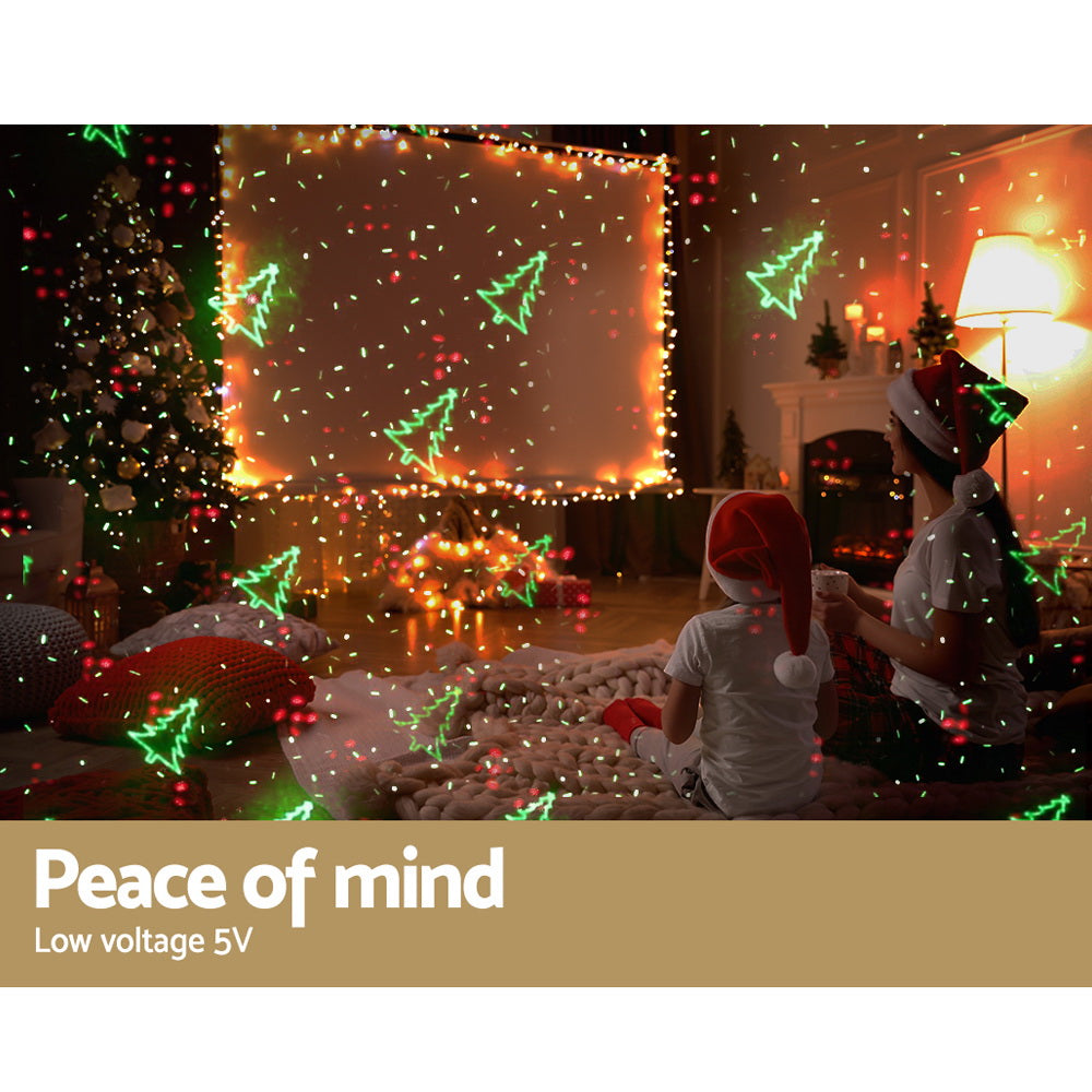 Outdoor Decorations & Lights: 1X Projector Light Christmas Lights Laser Outdoor Decorations Jingle Jollys
