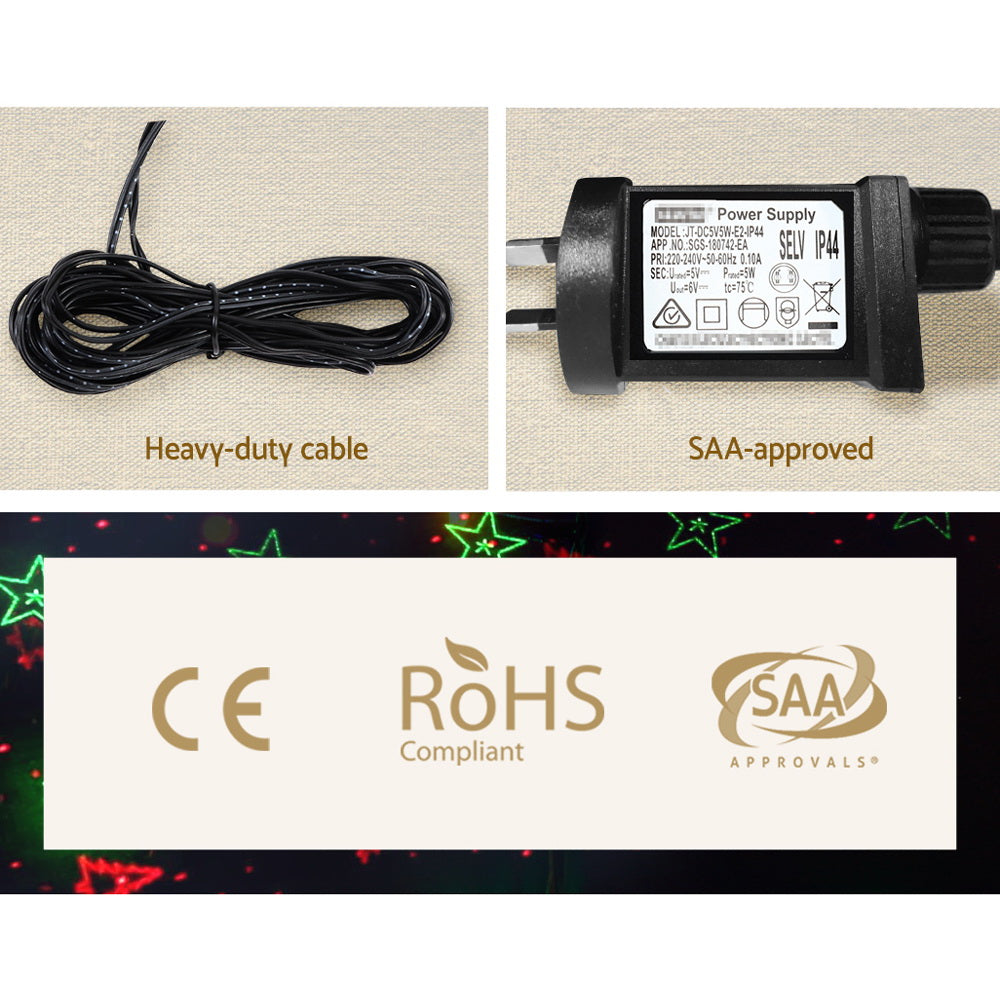 Outdoor Decorations & Lights: 1X Projector Light Christmas Lights Laser Outdoor Decorations Jingle Jollys