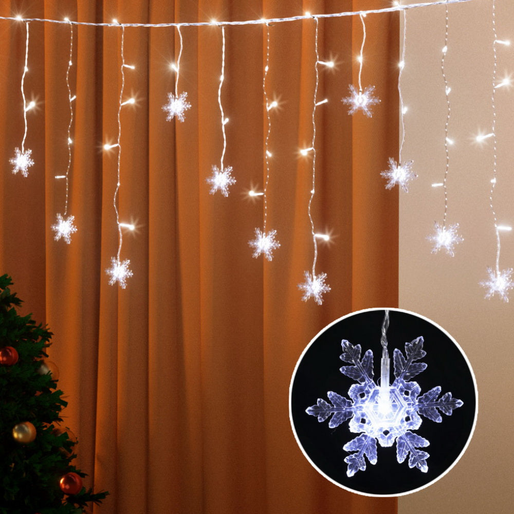 Outdoor Decorations & Lights: 160 LED 6M Christmas Lights Icicle Light Solar Cold Jingle Jollys