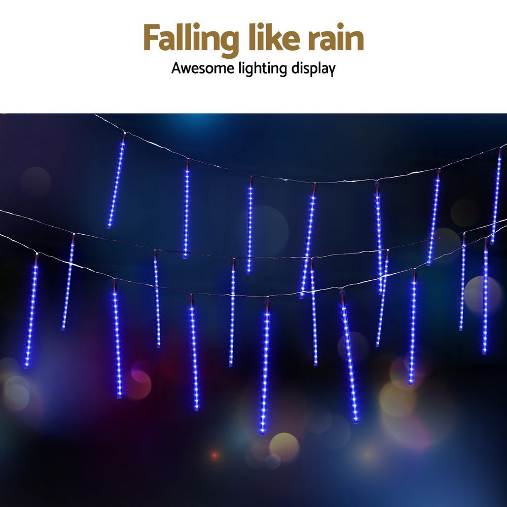 Outdoor Decorations & Lights: 288 LED 7M Christmas Lights Icicle Light Falling Metor Jingle Jollys