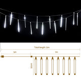 Outdoor Decorations & Lights: Jingle Jollys 7M Christmas Lights Shower Light 288 LED Icicle Falling Metor