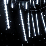 Outdoor Decorations & Lights: Jingle Jollys 7M Christmas Lights Shower Light 288 LED Icicle Falling Metor