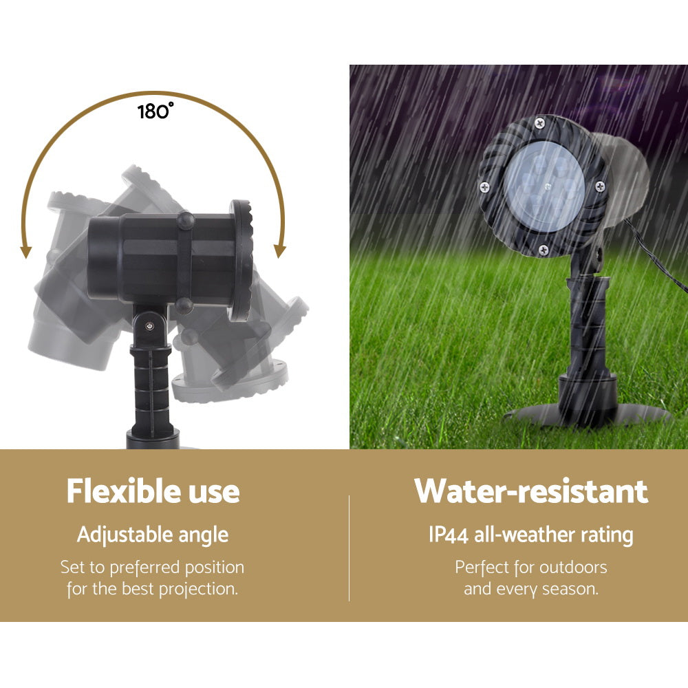Outdoor Decorations & Lights: 1X Projector Light Christmas Lights Laser Outdoor Decorations Jingle Jollys