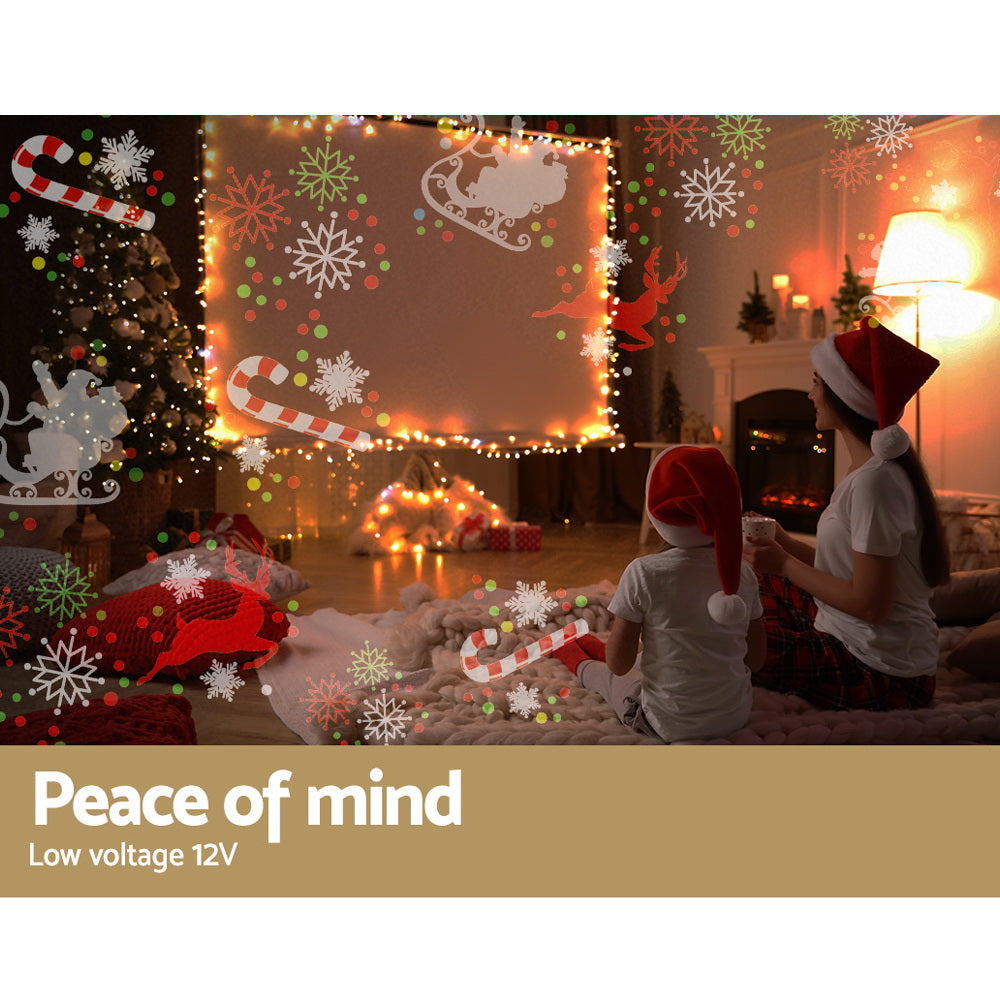 Outdoor Decorations & Lights: 1X Projector Light Christmas Lights Laser Outdoor Decorations Jingle Jollys