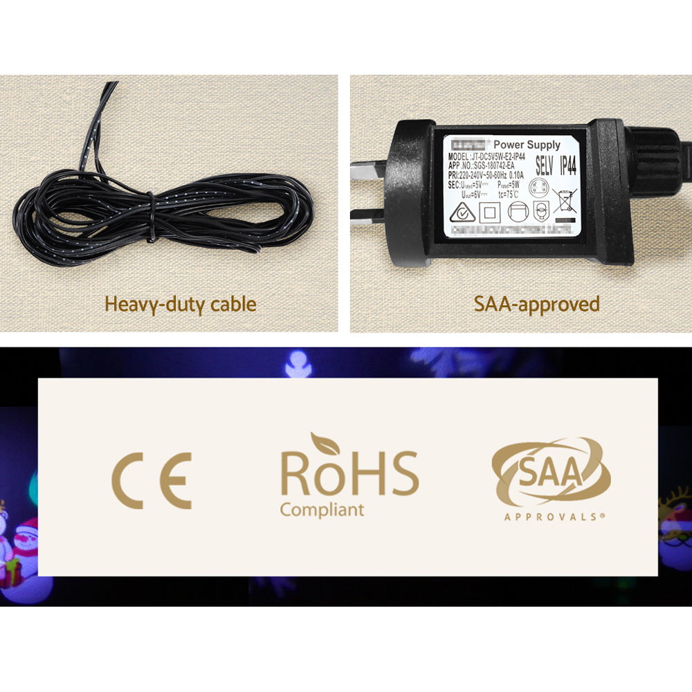 Outdoor Decorations & Lights: 1X Projector Light Christmas Lights Laser Outdoor Decorations Jingle Jollys
